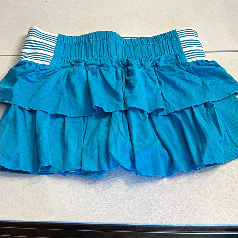 Lucky in Love Teal Ruffled Tennis Skirt NWT - Picture 3 of 6